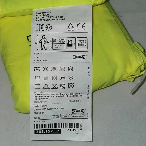 Safety fluorescent Vest - Picture 2 of 2